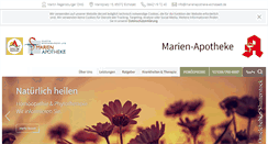 Desktop Screenshot of marienapotheke-eichstaett.de