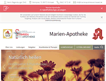Tablet Screenshot of marienapotheke-eichstaett.de